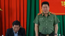 Vice Minister Bui Van Thanh works with Dak Nong Provincial Police