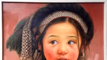 Painter captures pure eyes of minority kids in mountainous Vietnam