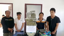4 Thai, Laotian suspects caught smuggling 69 heroin cakes