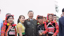 Minister To Lam attend the Great National Unity Festival in Dien Bien province