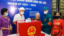 101-year-old Hanoi lady votes National Assembly for 15th time