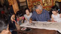 Youths preserve Dong Ho painting art