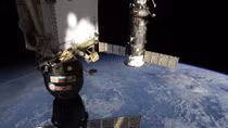 Soyuz Spacecraft with US, Russian, French crew docks to ISS 