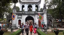 Visitors flock to Temple of Literature on Tet holiday
