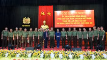 Vice President Dang Thi Ngoc Thinh works with Internal Political Security Department