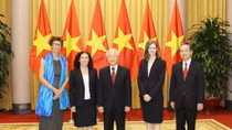 President Nguyen Phu Trong receives newly-accredited ambassadors