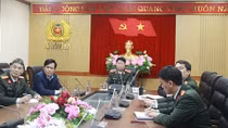 Deputy Minister Bui Van Nam inspect command center for security of 13th National Party Congress