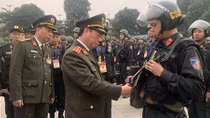 Deputy Minister Bui Van Nam inspects security protection of National Party Congress
