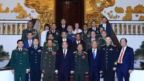 Government leader hosts foreign military leaders