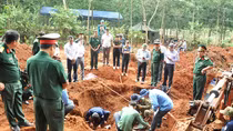 58r sets of remains of martyrs collected in Binh Phuoc