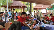Future security cadets active in donating blood