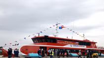 Vietnam's largest twin-body speedboat launched in Hai Phong