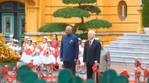 Party General Secretary and President chairs welcome ceremony for Indian President