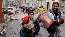 Over 40,000 displaced from Mosul in a week as Iraqi forces near old city