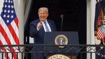 Trump tries to put COVID-19 behind him with campaign rally in Florida