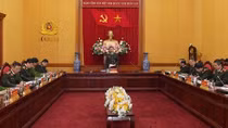 Minister To Lam works with public security schools on human resource development