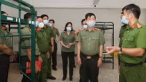 MPS leader checks concentrated quarantine zone for public security officers