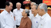President Tran Dai Quang meets with voters in HCM City