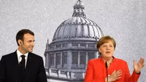 Merkel, Macron meet to plot euro zone reform road map