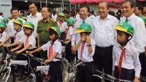 PPA presents bicycles to poor students with excellent academic grades