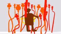 Autistic children display paintings online