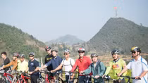 US Ambassador Osius Bikes Ha Giang Province