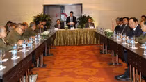 Deputy Minister Bui Van Nam receives delegation of the Laos-Vietnam Friendship Association