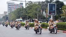 Nghe An Police launch intensive campaign to ensure traffic safety during Tet season