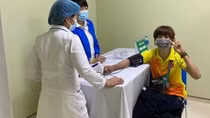 First athletes receive COVID-19 vaccines