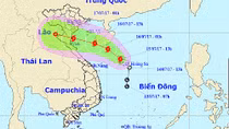 Tropical storm to bring downpours to central Vietnam tonight