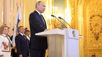 Vladimir Putin sworn in for fourth term in Kremlin ceremony