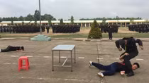 Police officers of Emulation Group 2 participate in sports festival