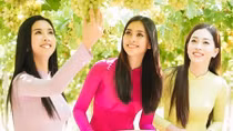 Three beauties of Miss Vietnam 2018 join promotion campaign for Grape and Wine Festival