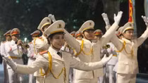 Public Security Guard of Honor performs at Hoan Kiem Lake 
