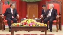 Party leader hosts Japan's House of Representatives Speaker