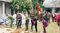 Police officers build schoolhouse for Thuan Hoa students