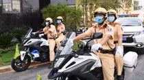 Traffic police launches intensive campaign to ensure traffic during Tet holiday 2021