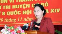 NA Chairwoman meets voters in Can Tho