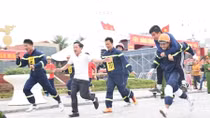 Thanh Hoa firefighters win sports, firefighting and rescue competition of Grouping 4