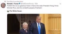 US President thanks Vietnam after DPRK-USA Hanoi Summit