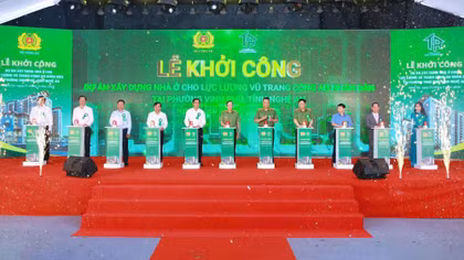MPS commences housing project for public security officers in Nghe An