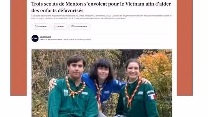 Three young French volunteers embark on humanitarian journey to Vietnam