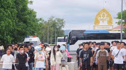 109 Vietnamese citizens handed over by Cambodia