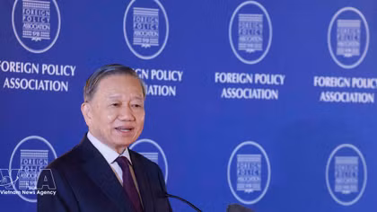 Top leader highlights Vietnam–US relations in policy speech at Foreign Policy Association