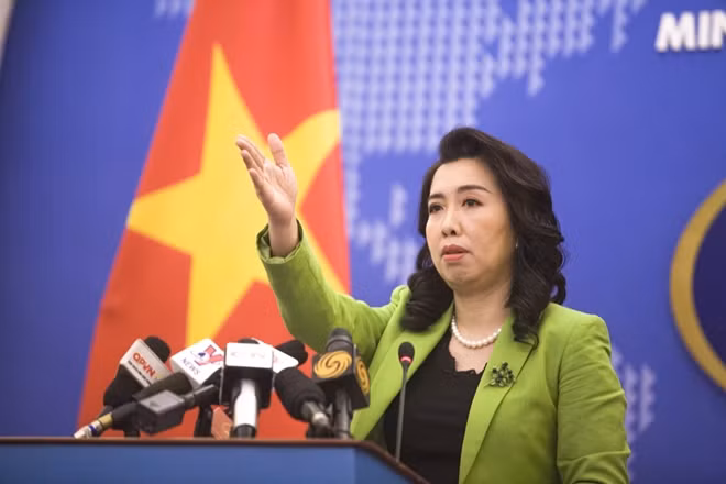 Spokesperson for the Vietnamese Ministry of Foreign Affairs Le Thi Thu Hang.