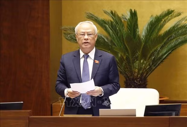 NA Vice Chairman Uong Chu Luu speaks at the working session. (Photo: VNA) NA Vice Chairman Uong Chu Luu speaks at the working session. (Photo: VNA)