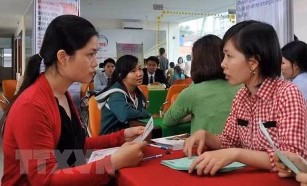 A recruiting event in Vietnam (Illustrative photo: VNA) A recruiting event in Vietnam (Illustrative photo: VNA)
