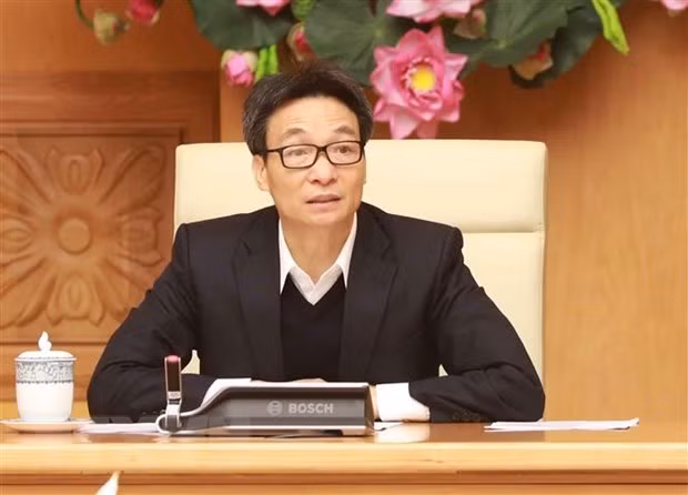 Deputy Prime Minister Vu Duc Dam at the meeting (Photo: VNA)