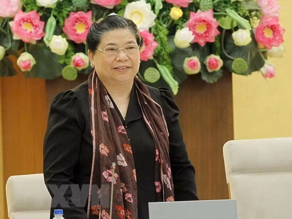 Vice Chairwoman of the Vietnamese National Assembly Tong Thi Phong (Photo: VietnamPlus)