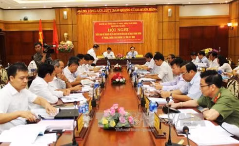 At the working session on September 20 (Photo: VNA)